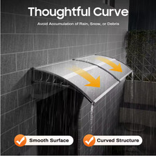 Outdoor Door Canopy Awning Shelter Porch Patio Front Back Window Roof Rain Cover