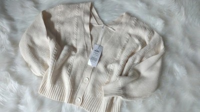Only  Damen  Strickjacke  Jacke  Cardigan  Feinstrick creme  Gr. M  Neu