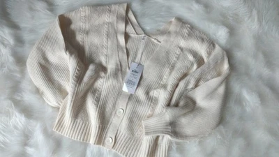 Only  Damen  Strickjacke  Jacke  Cardigan  Feinstrick creme  Gr. M  Neu - Bild 1 von 4