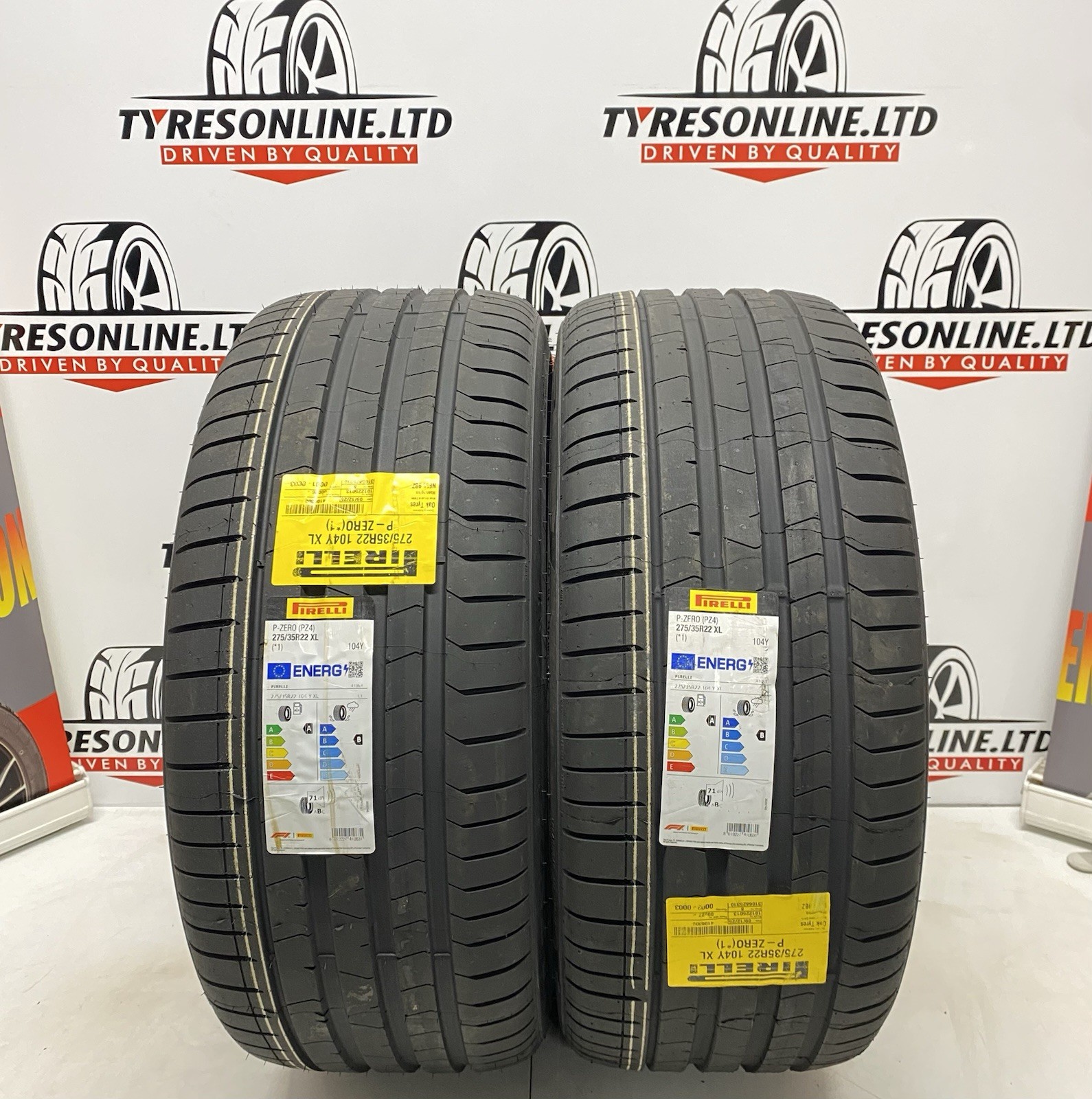 2 X 275 35 22 PIRELLI PZ4 XL 104Y (*1) 275/35ZR22 NEW A & B RATED TYRES 2753522