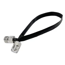 Door/Window Pass Through Flat Coaxial Coax Cable SO239 UHF Female To UHF Female