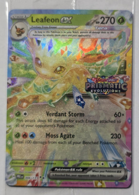 Pokemon Leafeon EX 006/131 Prismatic Evolutions Stamp Promo Sealed
