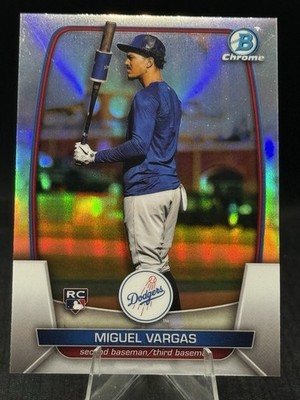 2023 Bowman Chrome Rookie Short Print Image Variation #40 Miguel Vargas RC SP