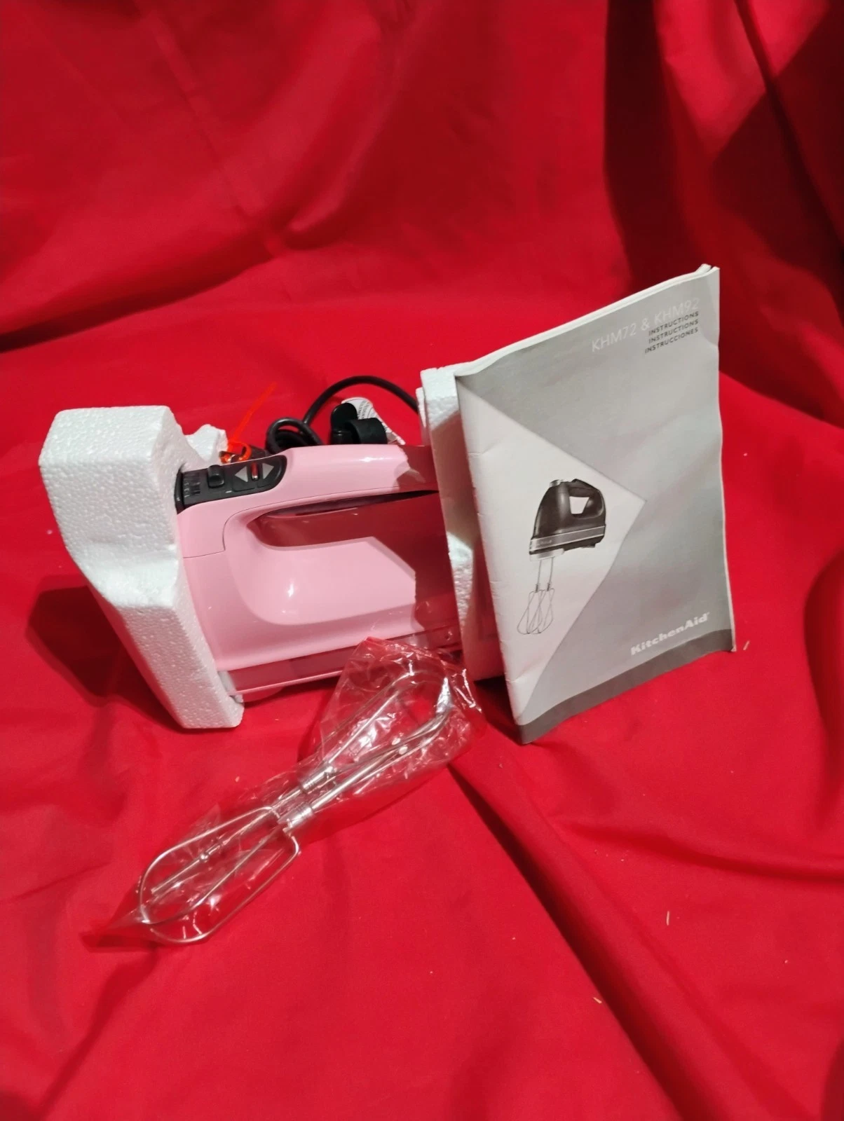 KitchenAid 7 Speed Hand Mixer KHM72 or KHM92 Pink Brand New
Opens in a new window or tab