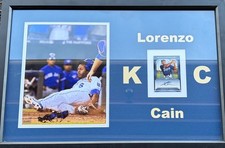 lorenzo cain signed frame