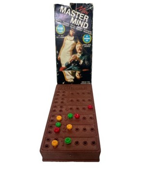 Mini Master Mind Travel 1972 Vintage Board Game by Invicta Games