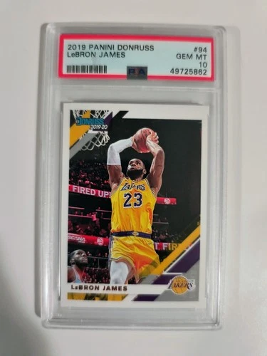 Panini Donruss 2019-20 LeBron James #94 Lakers PSA 10 Basketball Card