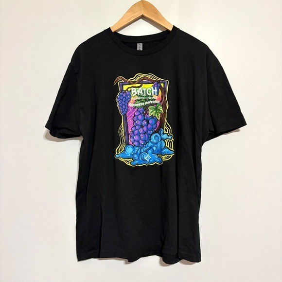Batch Signature Extracts Goodness Grapecious Graphic Black T-Shirt Size X-Large
