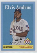 2019 Topps Archives 1958 Design Blue 16/25 Elvis Andrus #8 2k3