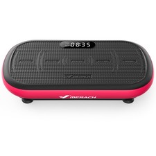 MERACH Vibration Plate Exercise Machine, 440 Lbs Magenta