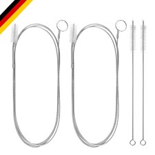 Flexible Abflussbürste 138cm Set für Reinigung von Rohren Kühlschrank und mehr