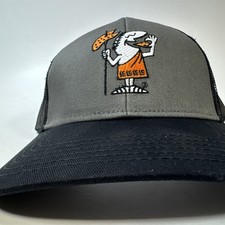 Little Caesar’s Hat Gray Black Hook Pile  Cap Employee Uniform Worker New