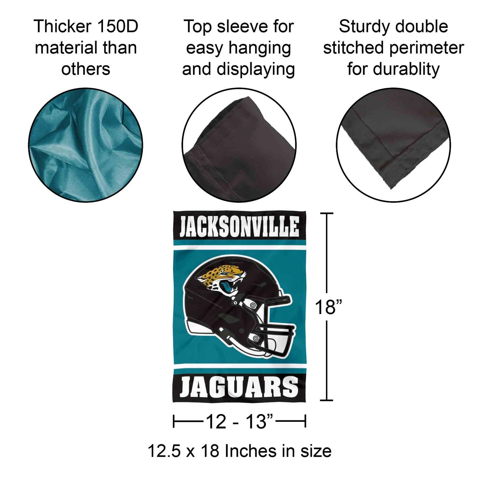 Jacksonville Jaguars Helmet Garden Yard Flag