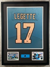Xavier Legette Signed Jersey Framed W/ Beckett BAS COA Carolina Panthers Blue