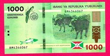 Burundi 1000 Francs 2023 P 51 New Sign UNC (TK 18 722)