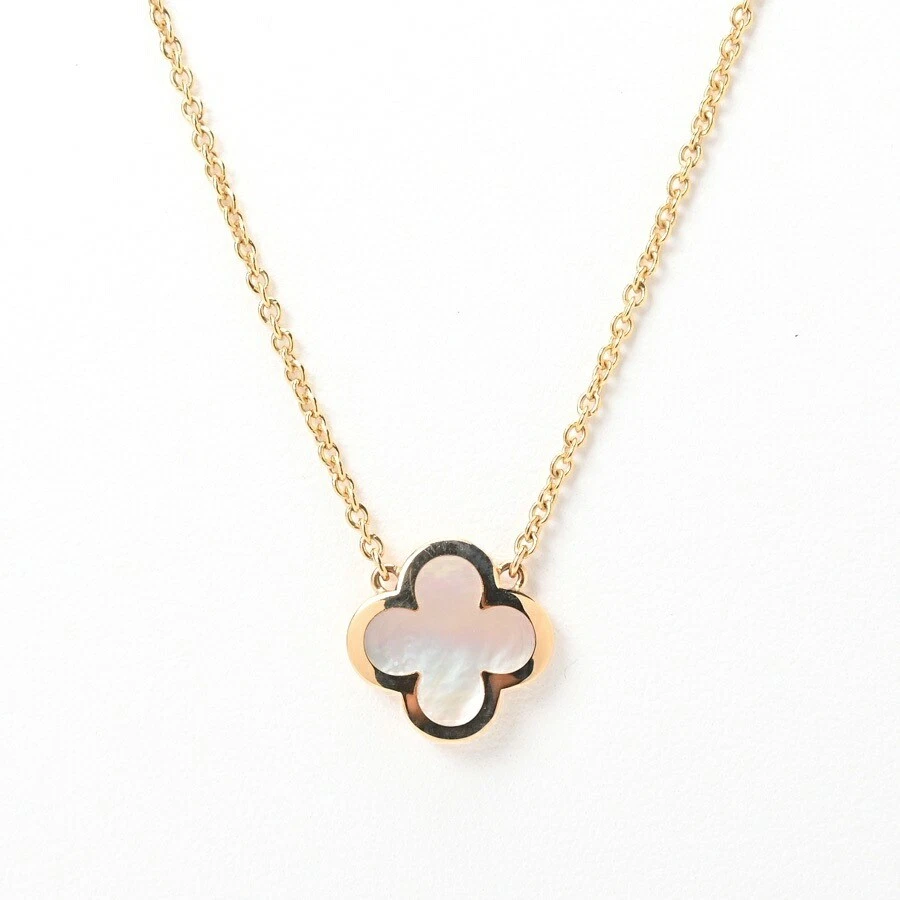VAN CLEEF ARPELS Pure Alhambra Necklace K18Yg Shell 42Cm Item No. E 156292