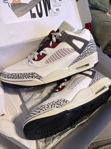 Nike Air Jordan Spizike Low Men's White Size 11.5 Sail Anthracite