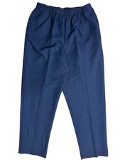 ALFRED DUNNER Blue Elastic Waist Pull On Dress Pants Women  s Size 12