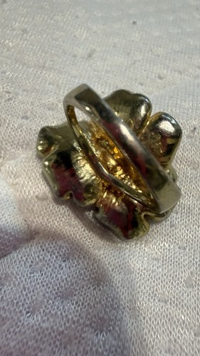 Swarovski Mixed Cuts, Multicolored vibrant Flower Ring Size 60 / 8 3/4 - Picture 11 of 24