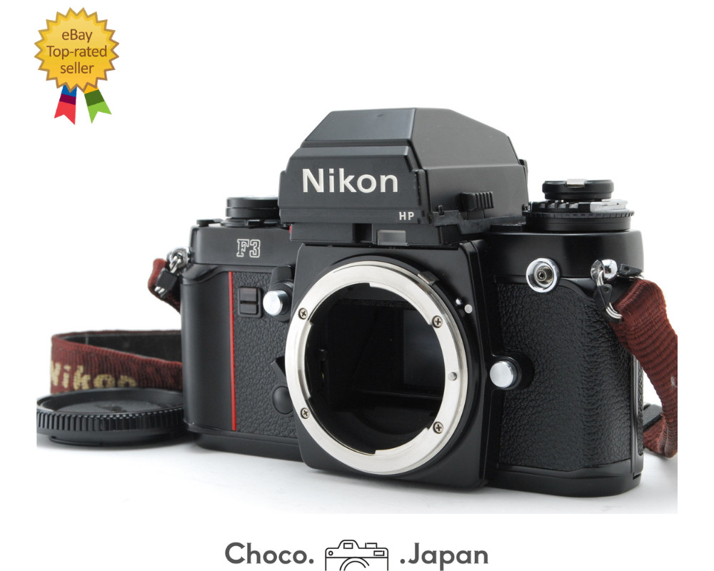 Nikon F3 HP F3HP 35mm SLR Film Camera Late Model w/ Strap & Caps Mint From JAPAN