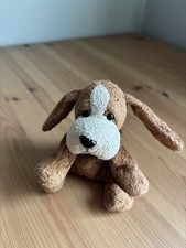 Russ Berrie Luv Pets BAILEY Puppy Dog 5-6" Vtg Brown Beanbag Plush Hound Cute