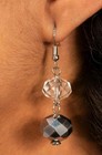 Paparazzi The Erika Zi Collection Gray Crystal Statement Necklace — photo 3