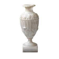 Sockel Vase Kunstjade Urne Ornament Klassiker f&uuml;r Konsolentisch, Wohnzimmer