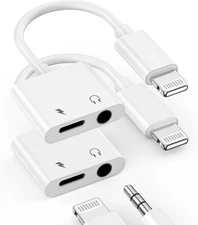2 Pack [Apple Mfi Certified] Apple Lighting to 3.5 Mm Headphone Jack Adapter, 2