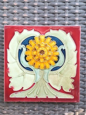JUGENDSTIL FLIESE ORIGINAL , SOMAG