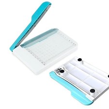 Portable Guillotine Paper Cutter - Small Mini 6-Inch Cut, Non-Slip Slider Des...
