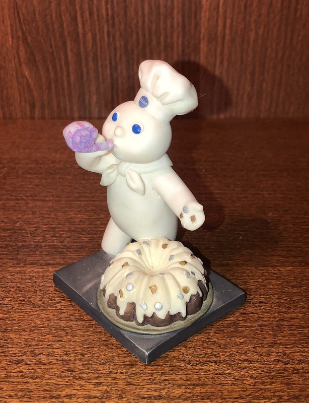 1997 Pillsbury DoughBoy by Danbury Mint 3 Inch January Calendar Figurine-no box