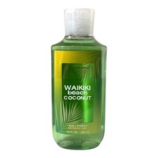 Bath and Body Works Waikiki Beach Coconut Shower Gel Wash Aloe  Vitamin E 10 Oz