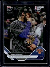 2025-26 Topps Now Jalen Brunson Black Foil #/10 Knicks