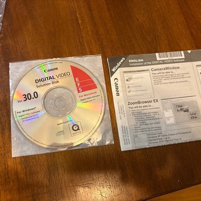 Canon Digital Video Solution Disk Version 30.0 EFS, Windows, Mac