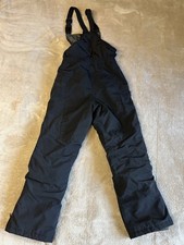 B7. Lands End Kids 12 Black Overall Snowpants