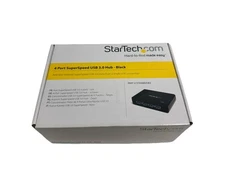 StarTech 4-Port SuperSpeed USB 3.0 HUB - With Power Adapter and USB Cable - New