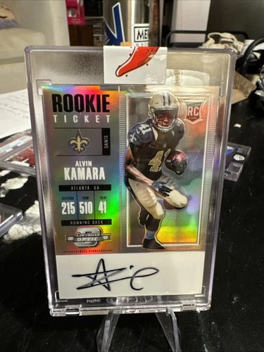 2017 Contenders Optic Rookie Ticket Auto ALVIN KAMARA on card!!  RC