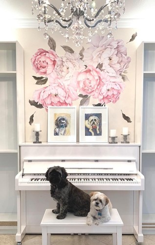 Botanical Peony Wall Art Decals - Stunning Peel & Stick Floral Designs - Picture 5 of 11