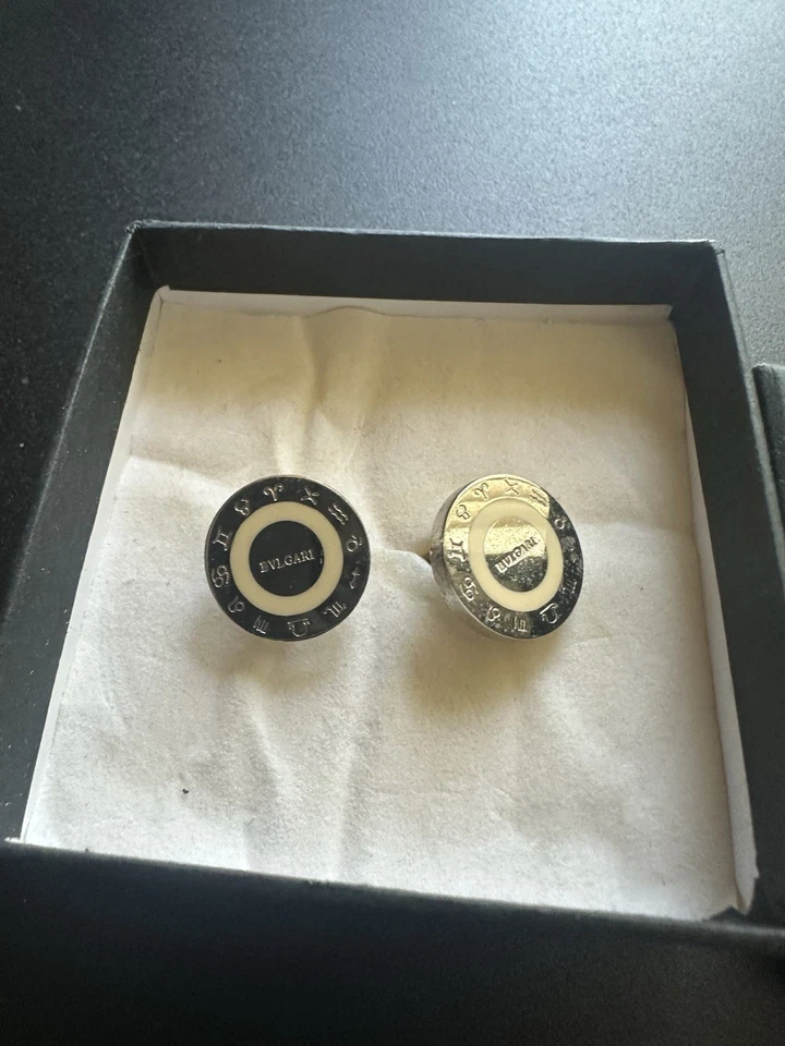 Bulgari Bvlgari Cuff Links in Sterling Silver - Image 3 of 3