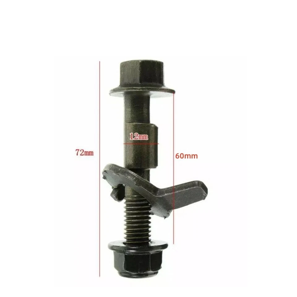 Car Front Left & Right Camber Alignment 12mm Adjustable Cam Bolts Kit 4 Bolts UI Foto 3 de 4