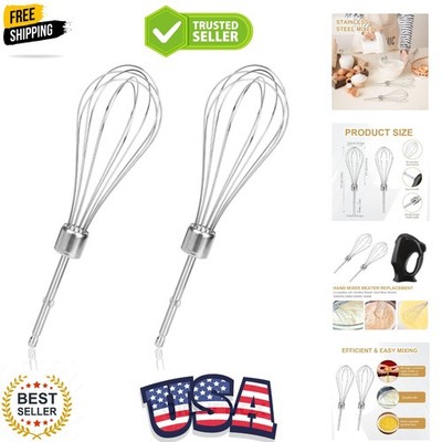 2pcs Hand Mixer Beaters Attachments, Stainless Steel Hand Mixer Replacement B...