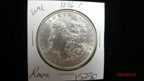 1886-P UNCIRCULATED MORGAN SILVER DOLLAR #5230
