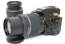 Sony Alpha 55 Mirrorless Camera 16MP High Speed AF Dual Lens Kit
