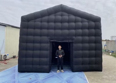 Large Black Inflatable PVC Rectangle Garden Tent for Party Wedding Event