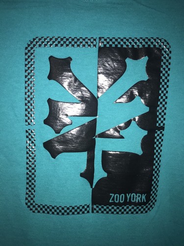 Zoo York Aqua Green Youth Medium 10/12 Short Sleeve T-Shirt - Picture 2 of 4
