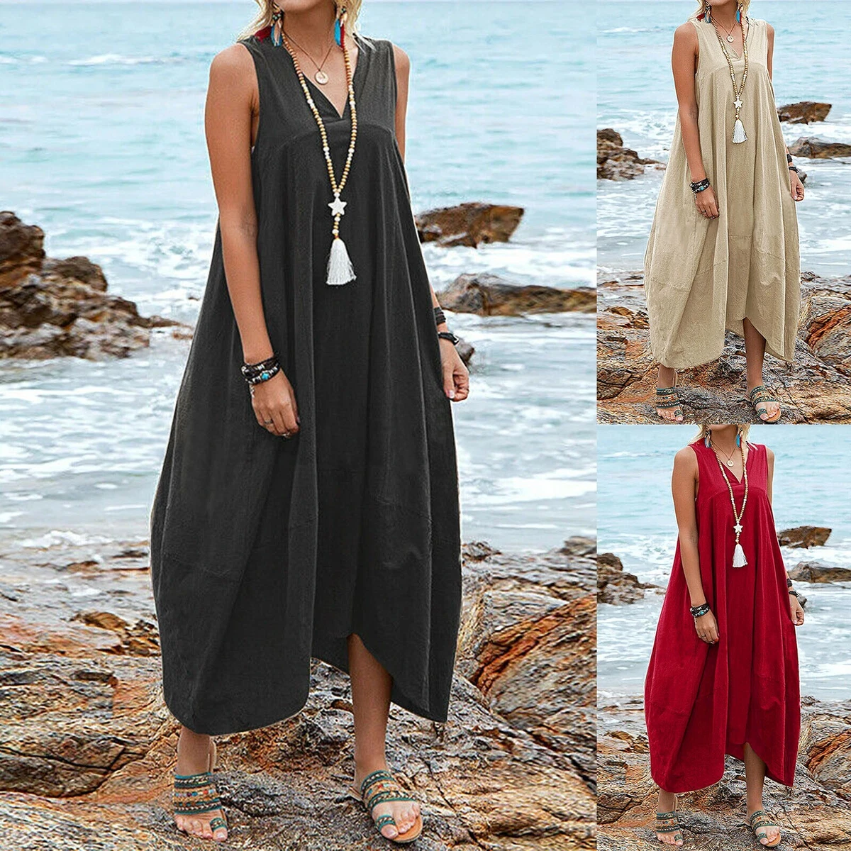 Pocket top summer dresses