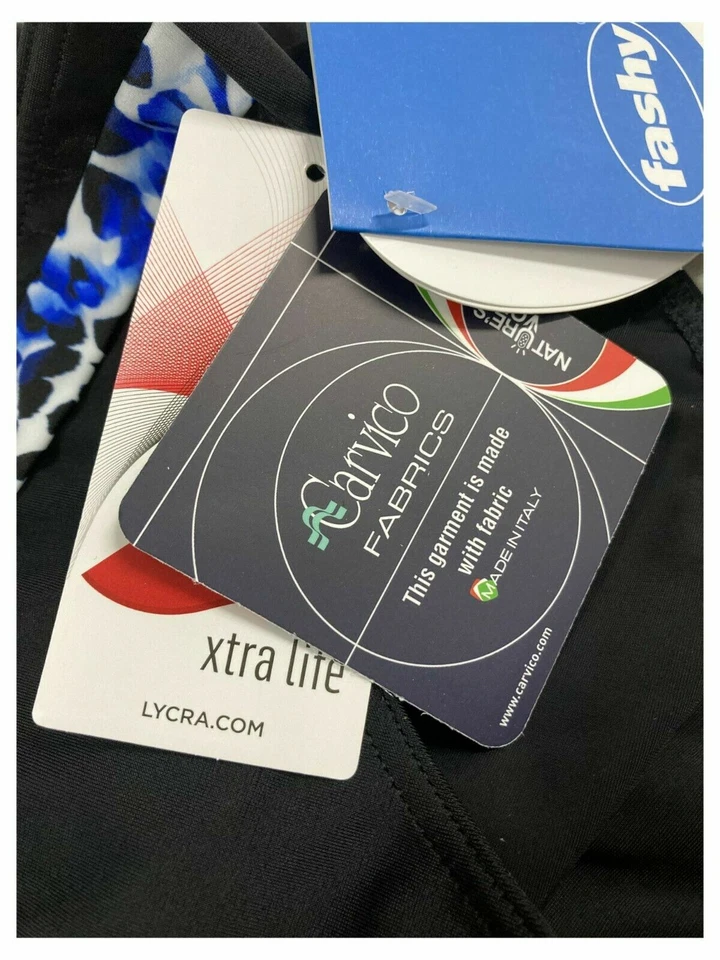 FASHY costume donna due pezzi nero inserti bianco 2327 C con ferretto Coppa C - Bild 4 von 4