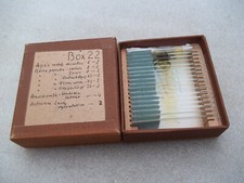Vintage Glass Microscope Slides -