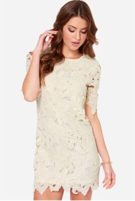 lace aline dresses Sequin Ruched Floral Lace V-Neck A-Line Wedding Dress
