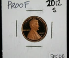2012-S  Lincoln Cent  1C   "PROOF"   Nice Coin
